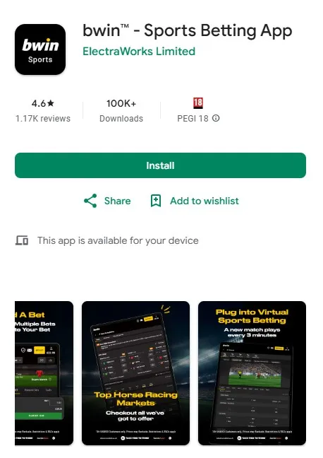 Download bwin app on google play