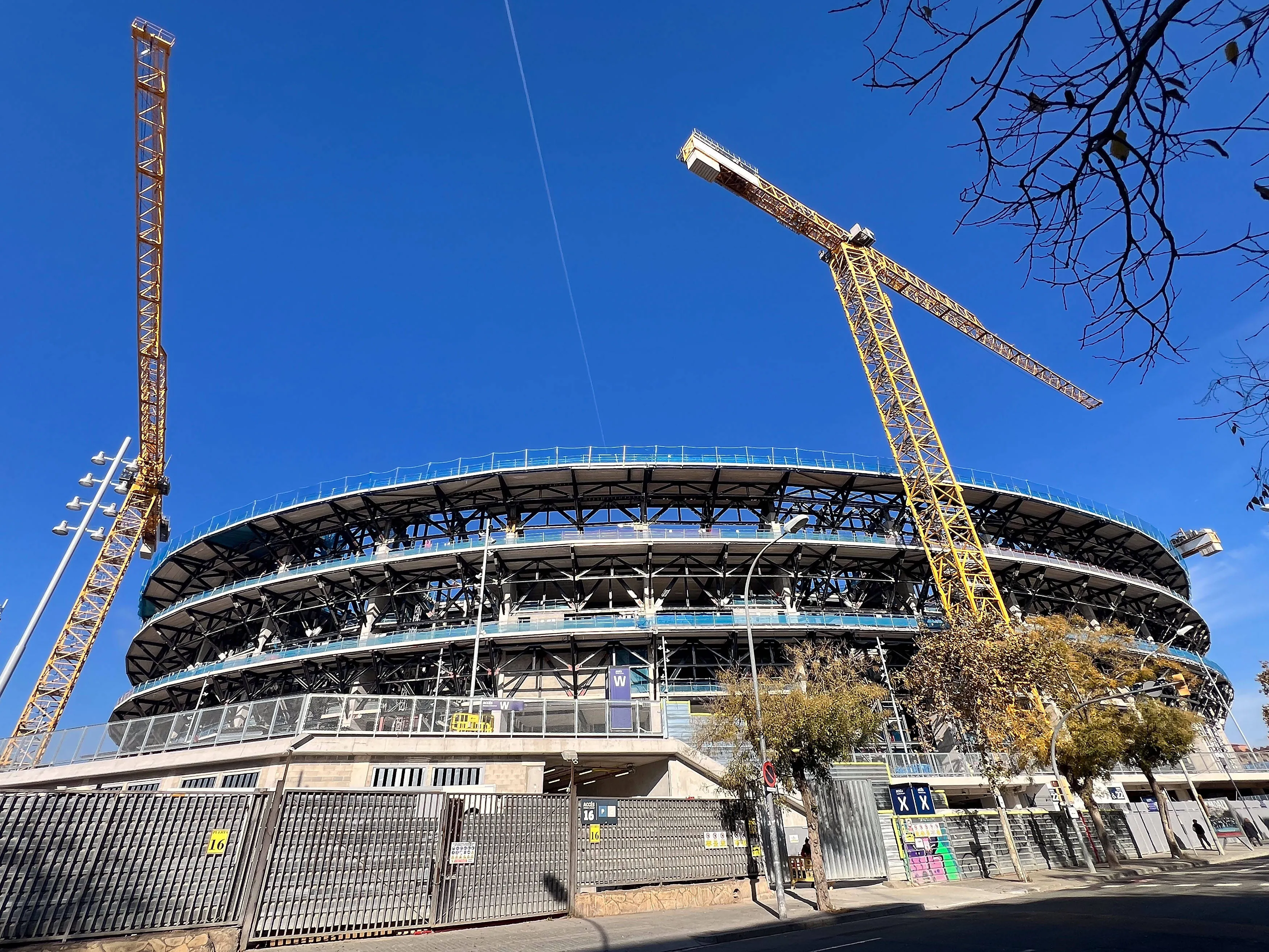 View outside Camp Nou, Barcelona 