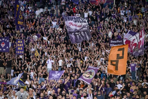 Watch as Fiorentina fans take over Firenze with flares and flags as centenary celebrations erupt