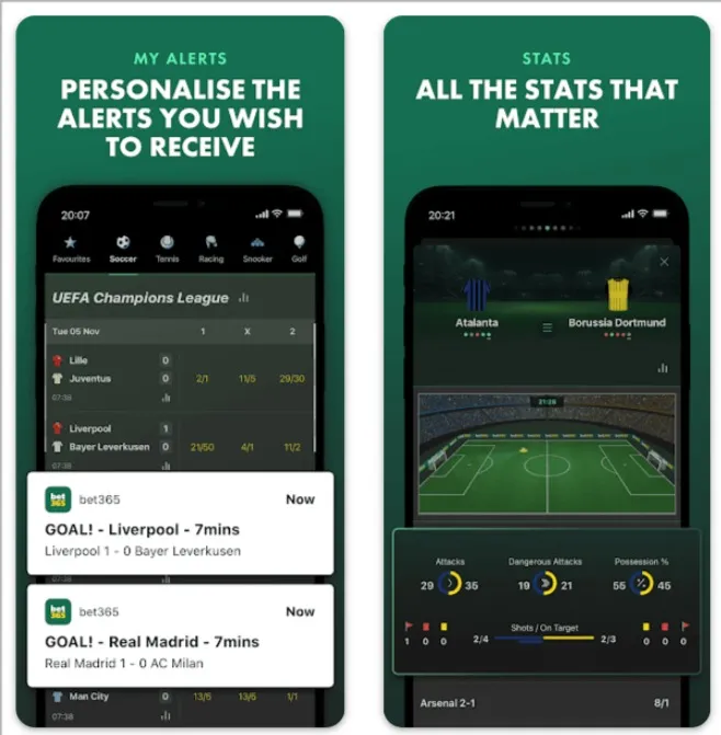 Bet365 app my alerts
