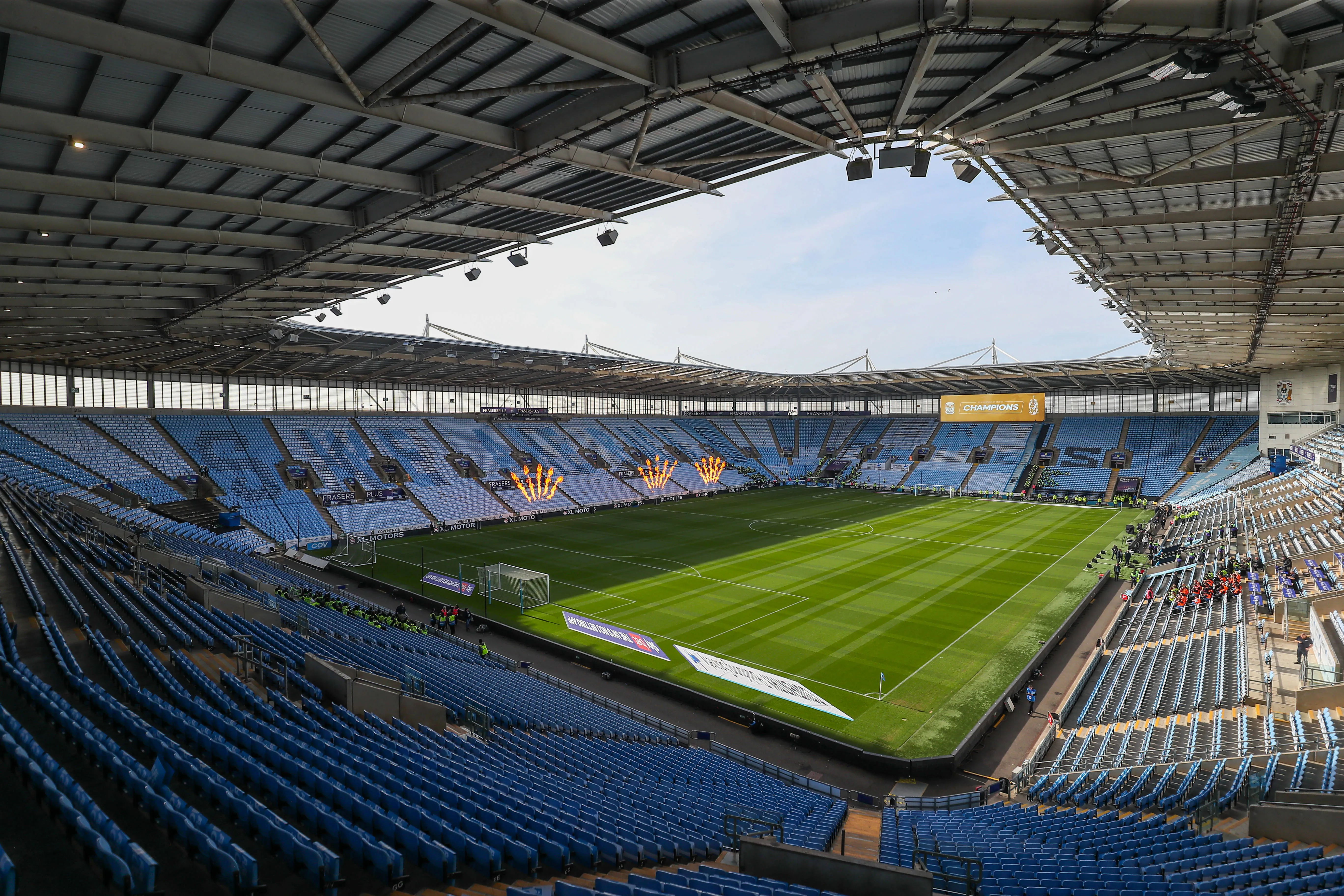 View inside the CBS Arena, Coventry