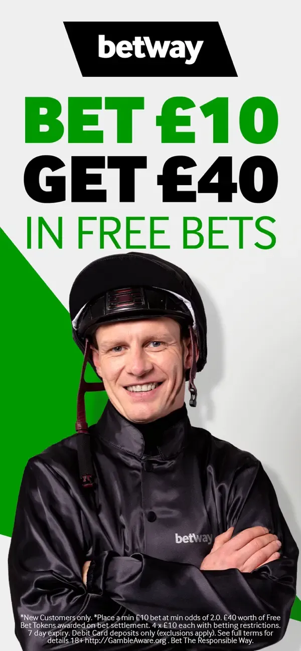 betway app sign up offer: bet 10 get 40 free bets