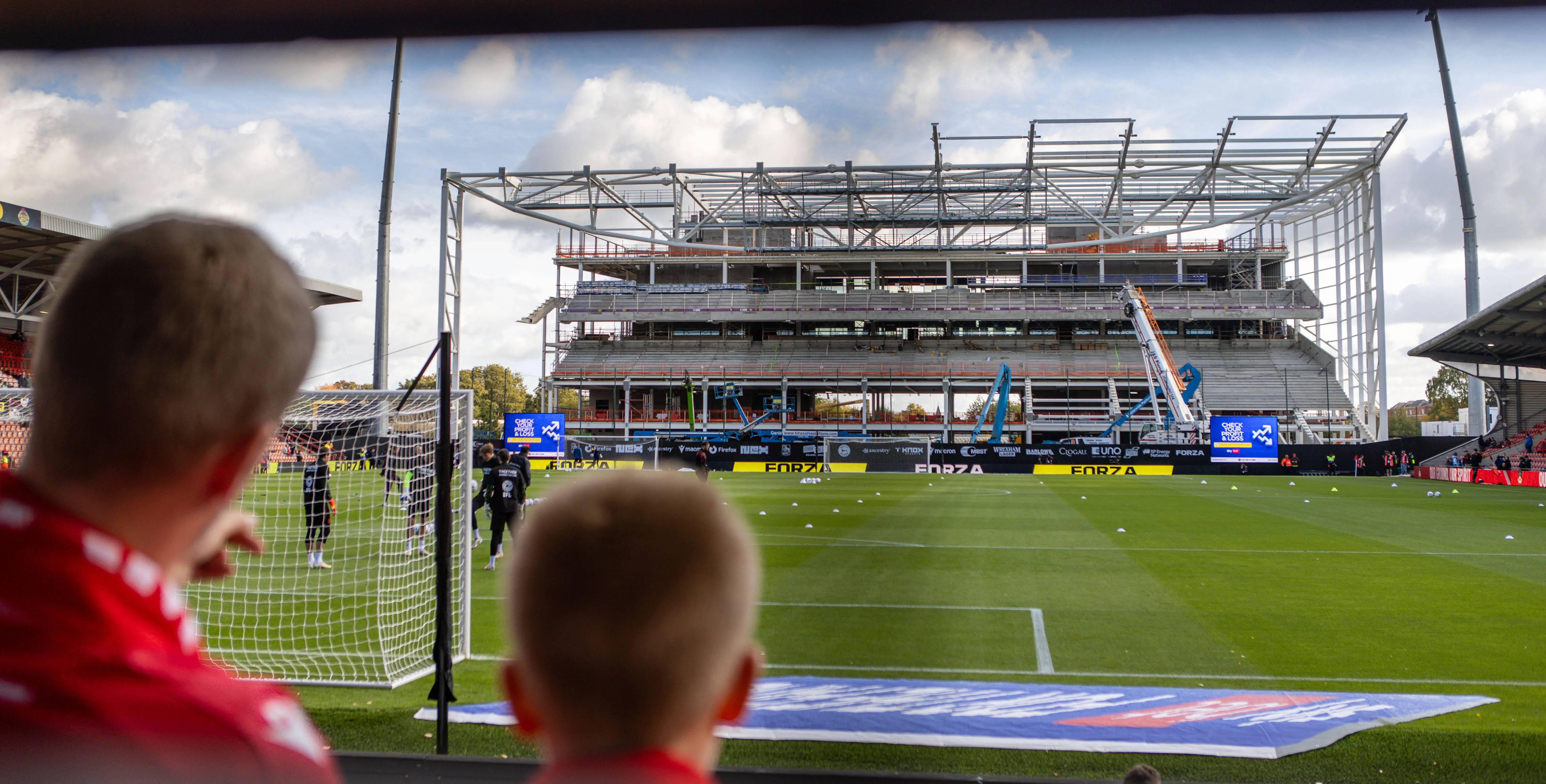 Wrexham fans given fresh look at rapidly evolving Kop Stand as construction work continues
