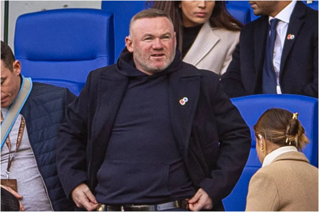 Wayne Rooney at Everton's new Hill Dickinson Stadium.