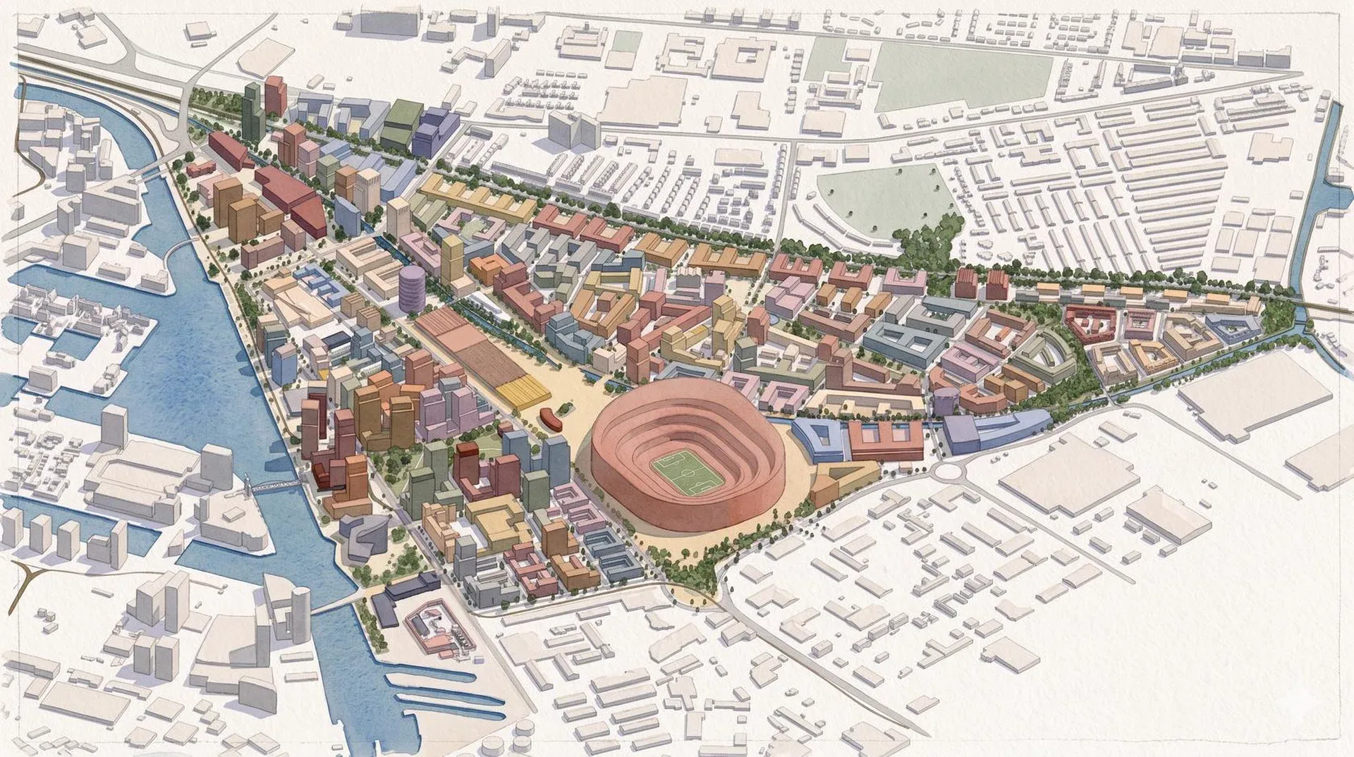The location of Man Utd's new stadium