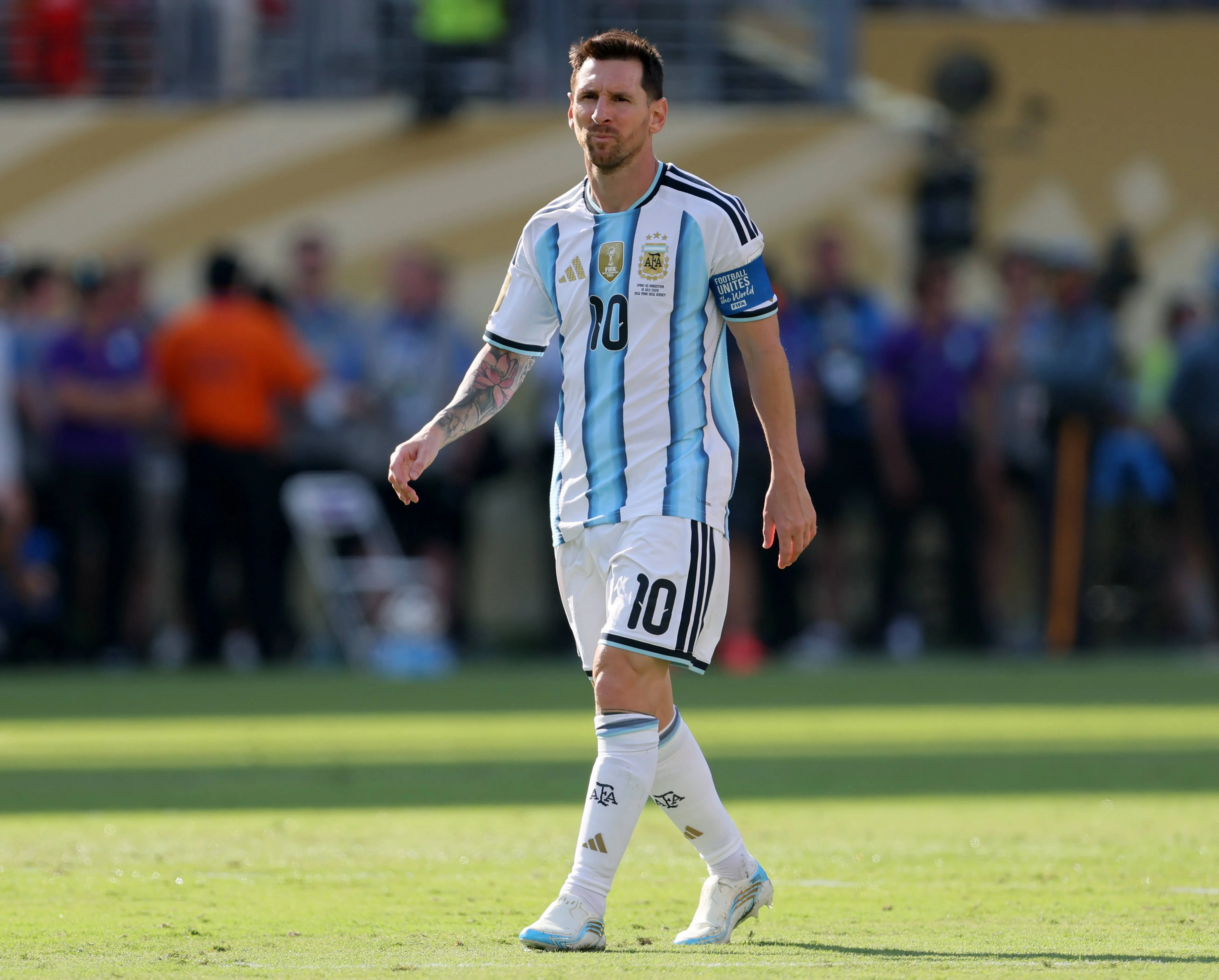 Lionel Messi of Argentina in action during the FIFA World Cup 2026 Final