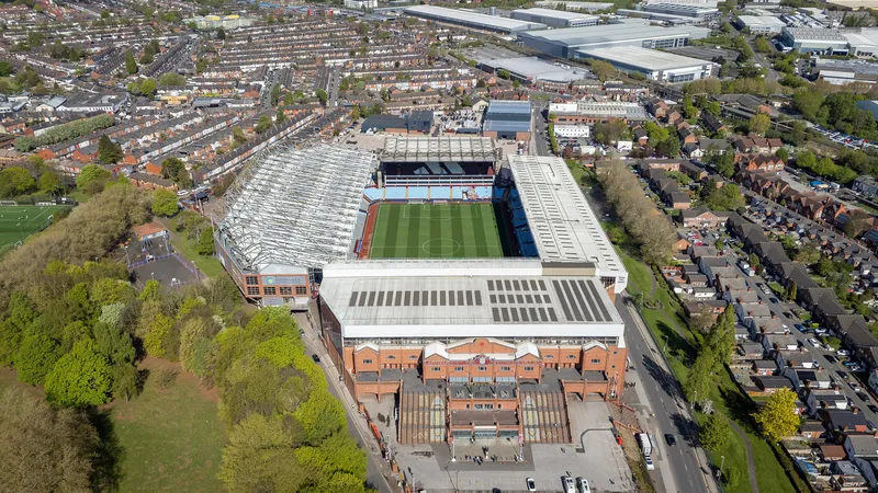 Aerial view of Villa Park