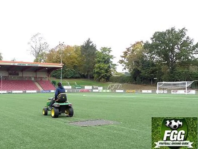 Maintaining the artificial pitch at Newtown AFC