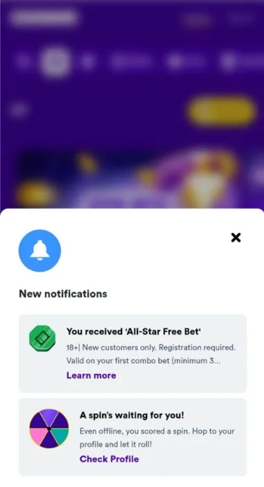 How to sign up for casumo -Step 5: Receive and use your free bet