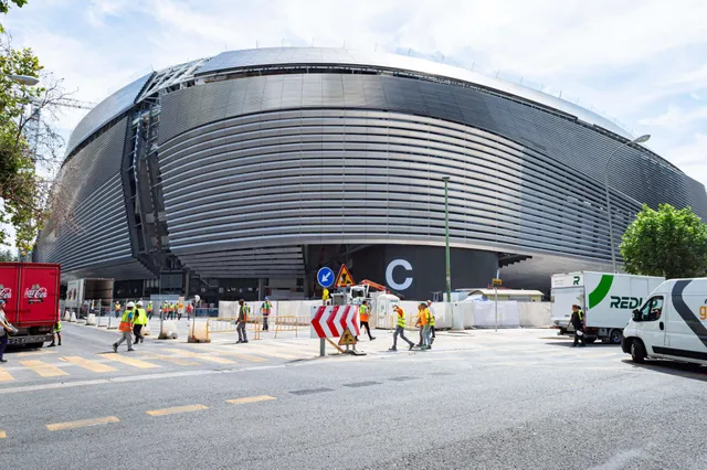 Exterior shot of Santiago Bernabeu