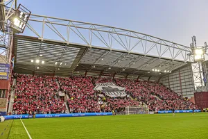 Hearts fans set off fireworks ahead of Edinburgh derby