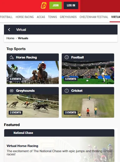ladbrokes review: top virtual sports