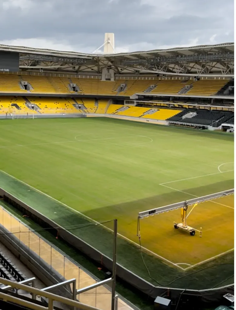 AEK Athens away section view | AEK Athens away end view 