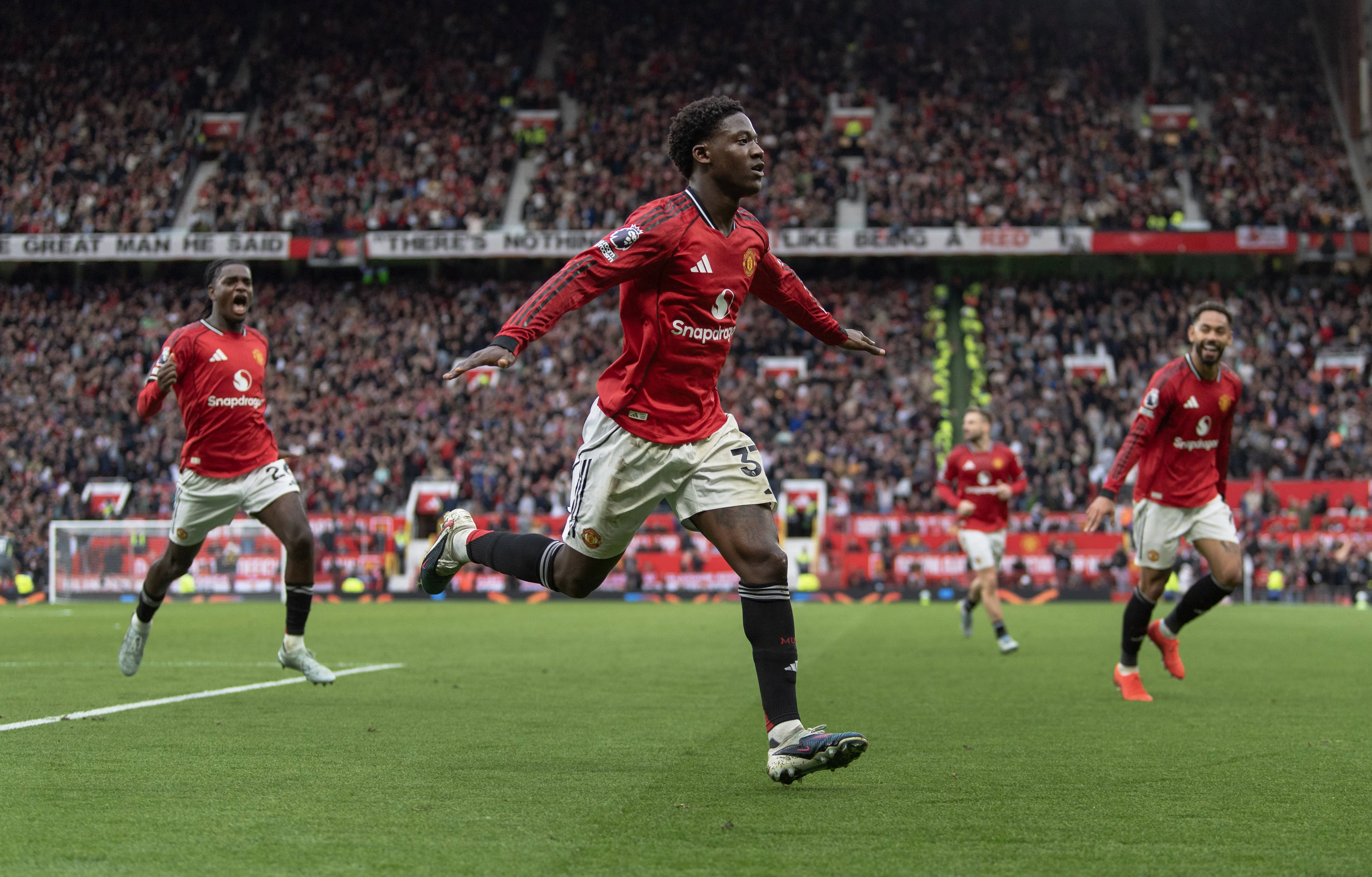 Watch as Man Utd fans debut catchy new Kobbie Mainoo chant after he scored winner vs Liverpool