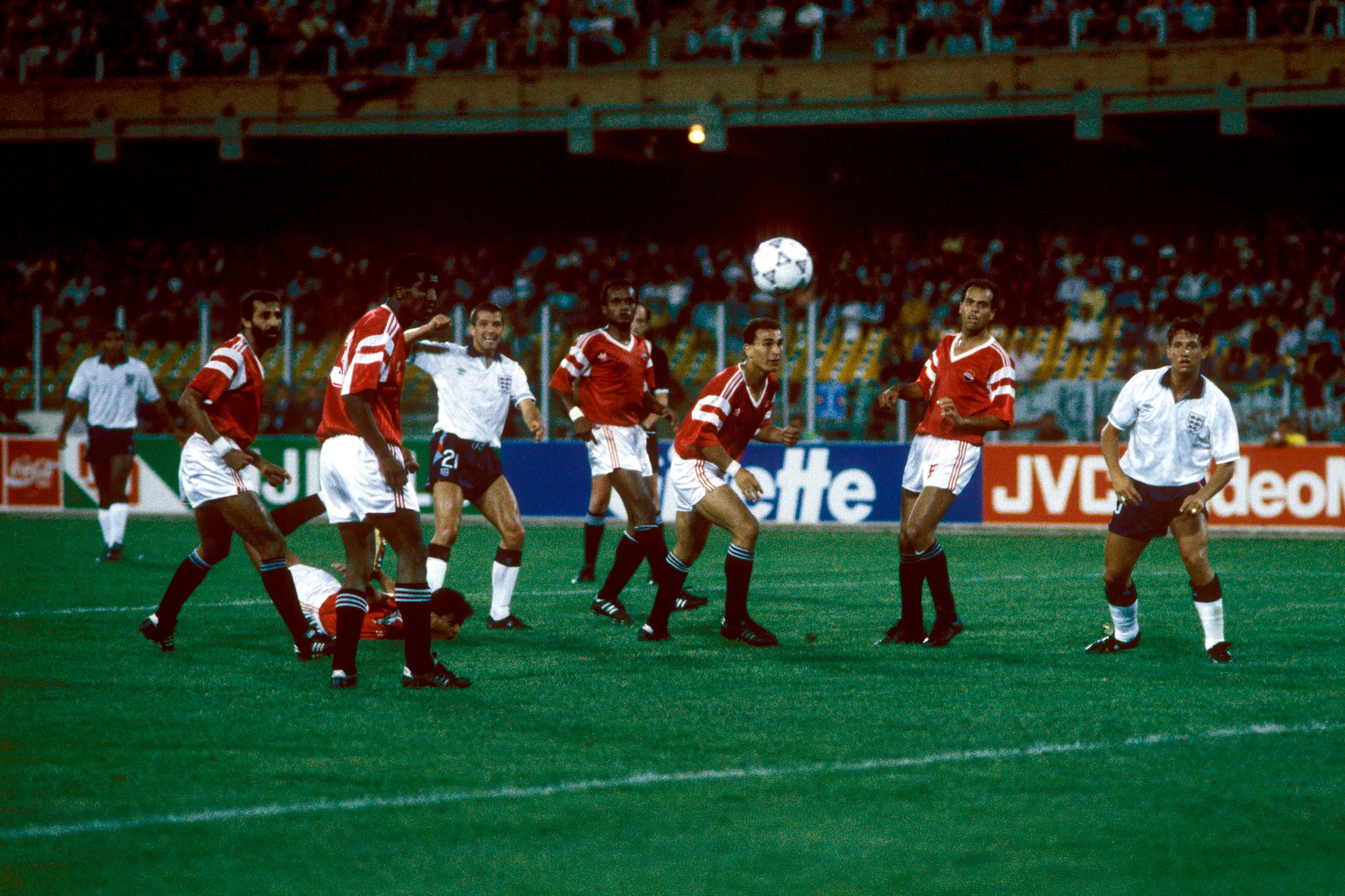England vs Egypt at the 1990 World Cup in Italy