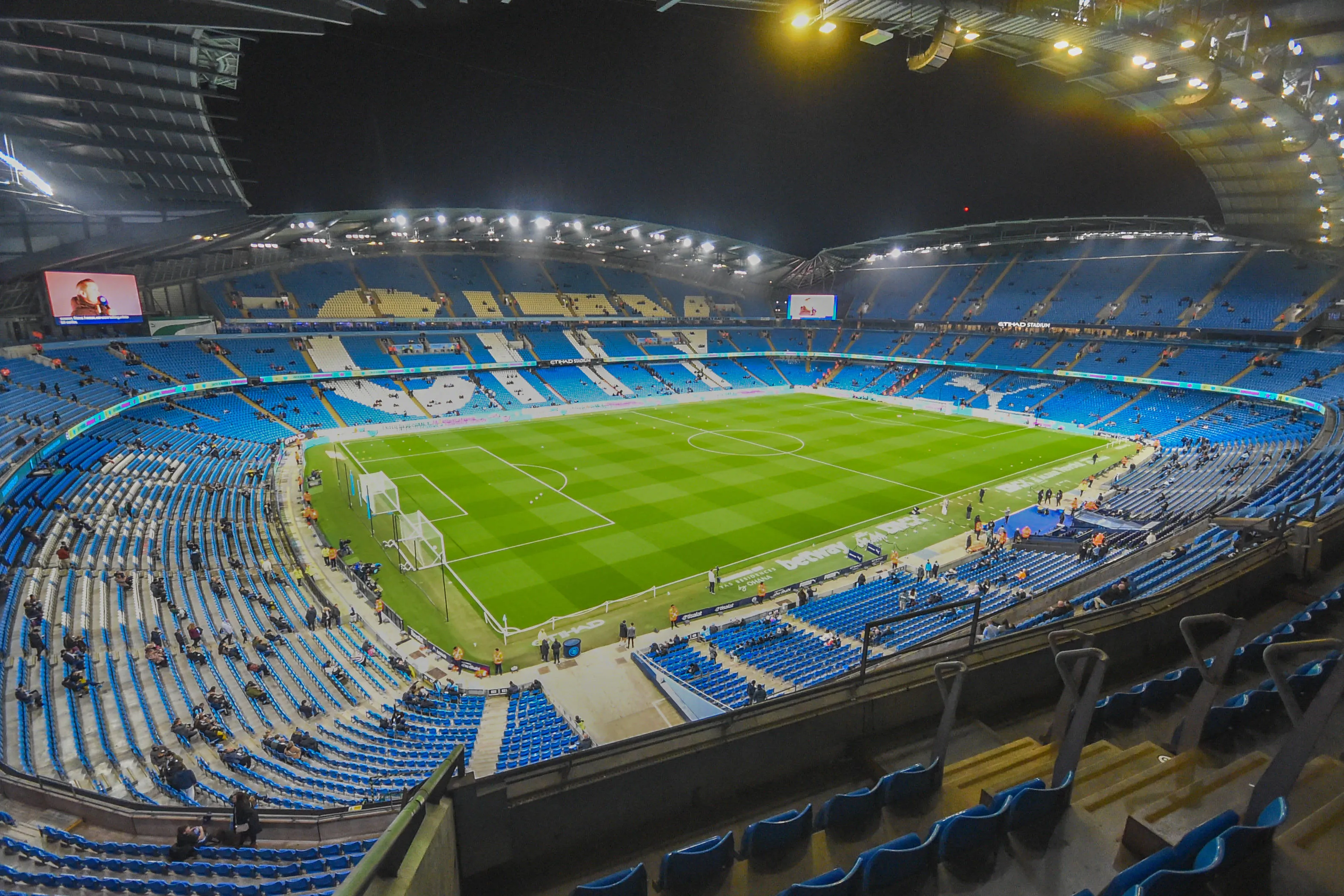 Etihad Stadium attendance under spotlight again as 12,000 seats sit empty for Man City vs Brighton