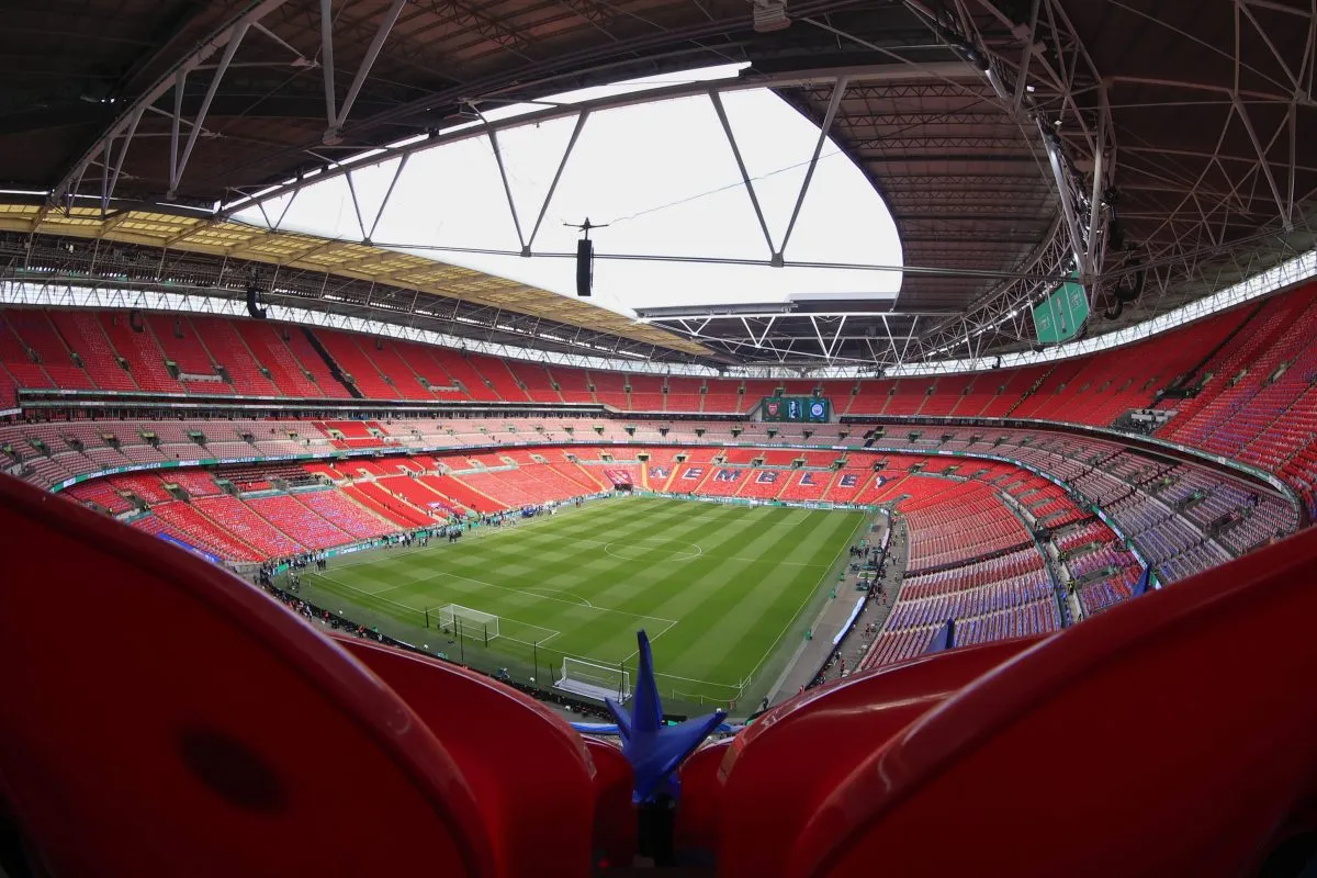 View inside Wembley Stadium