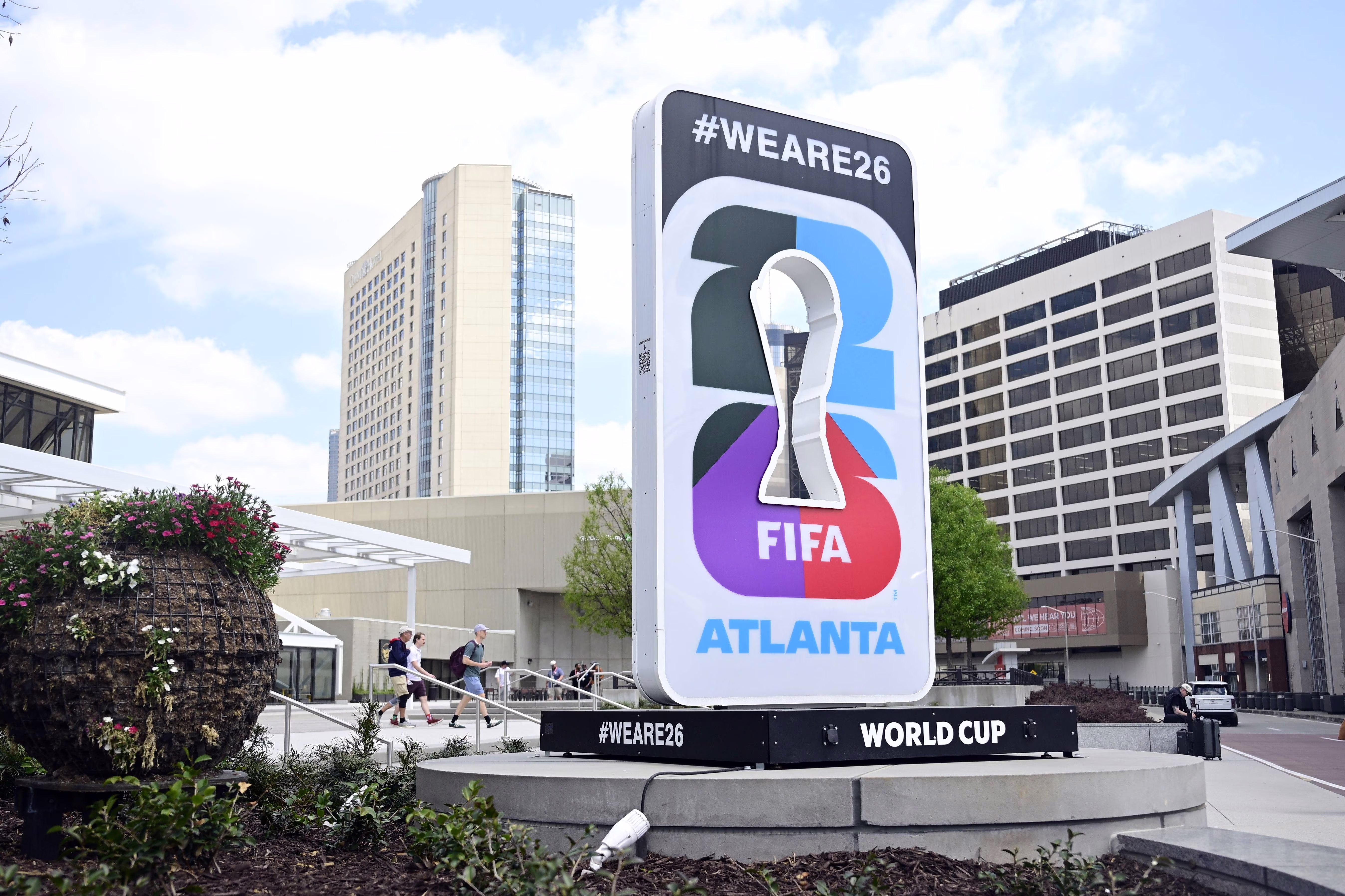 2026 World Cup sign in Atlanta