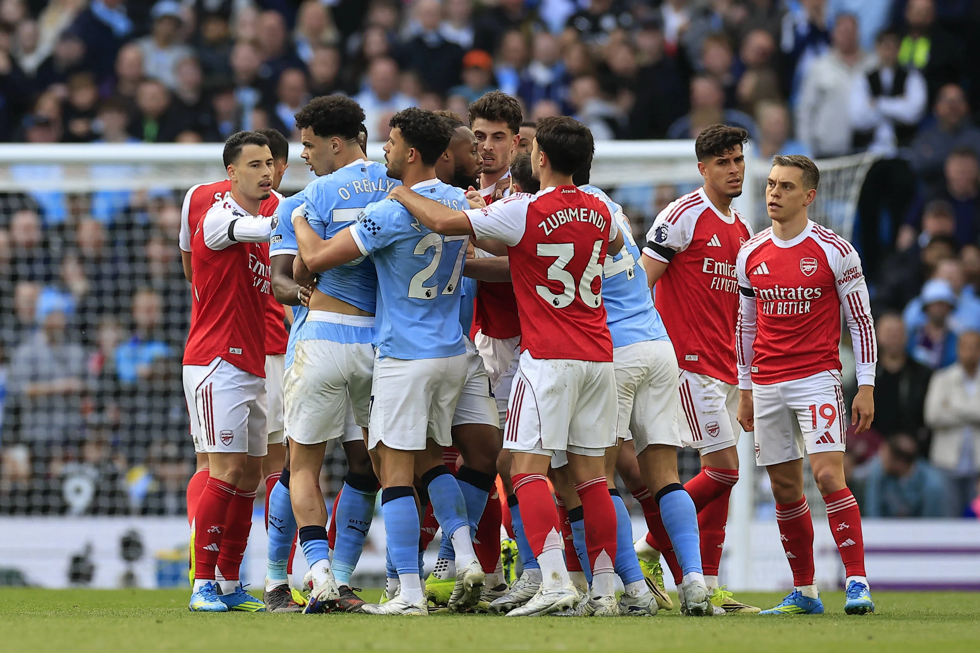 Man City fans unveiled brutal six-word banner mocking Arsenal after huge Etihad Stadium win