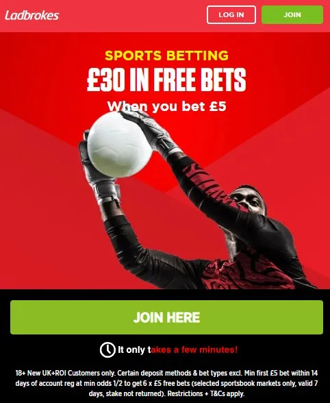 ladbrokes review and sports sign up offer