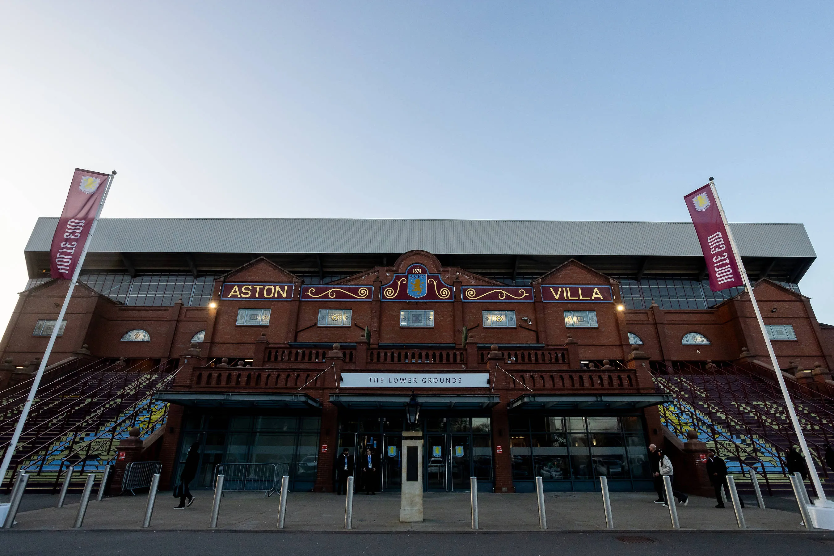 View outside Villa Park, Birmingham 