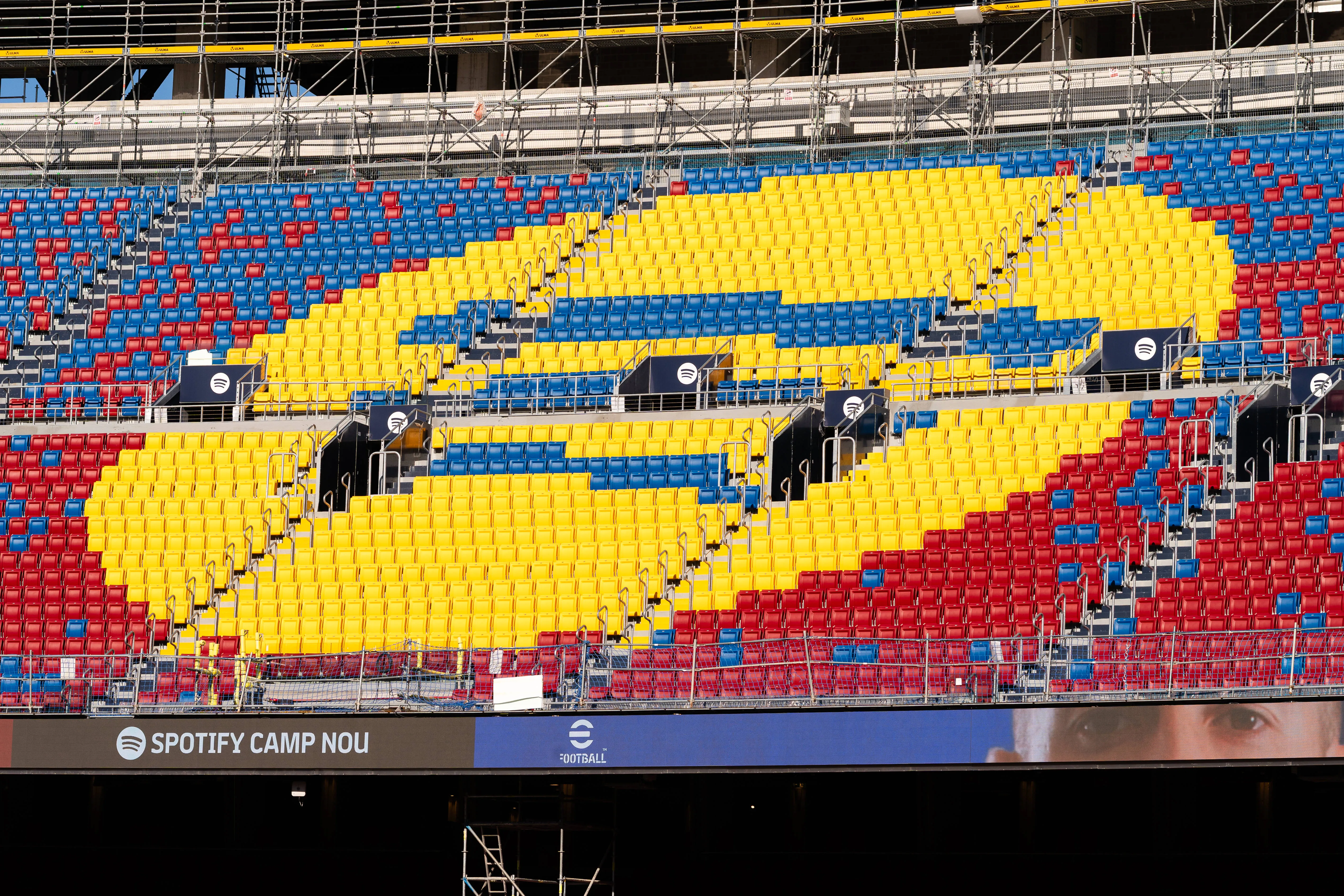 The Gol Nord inside the Spotify Camp Nou