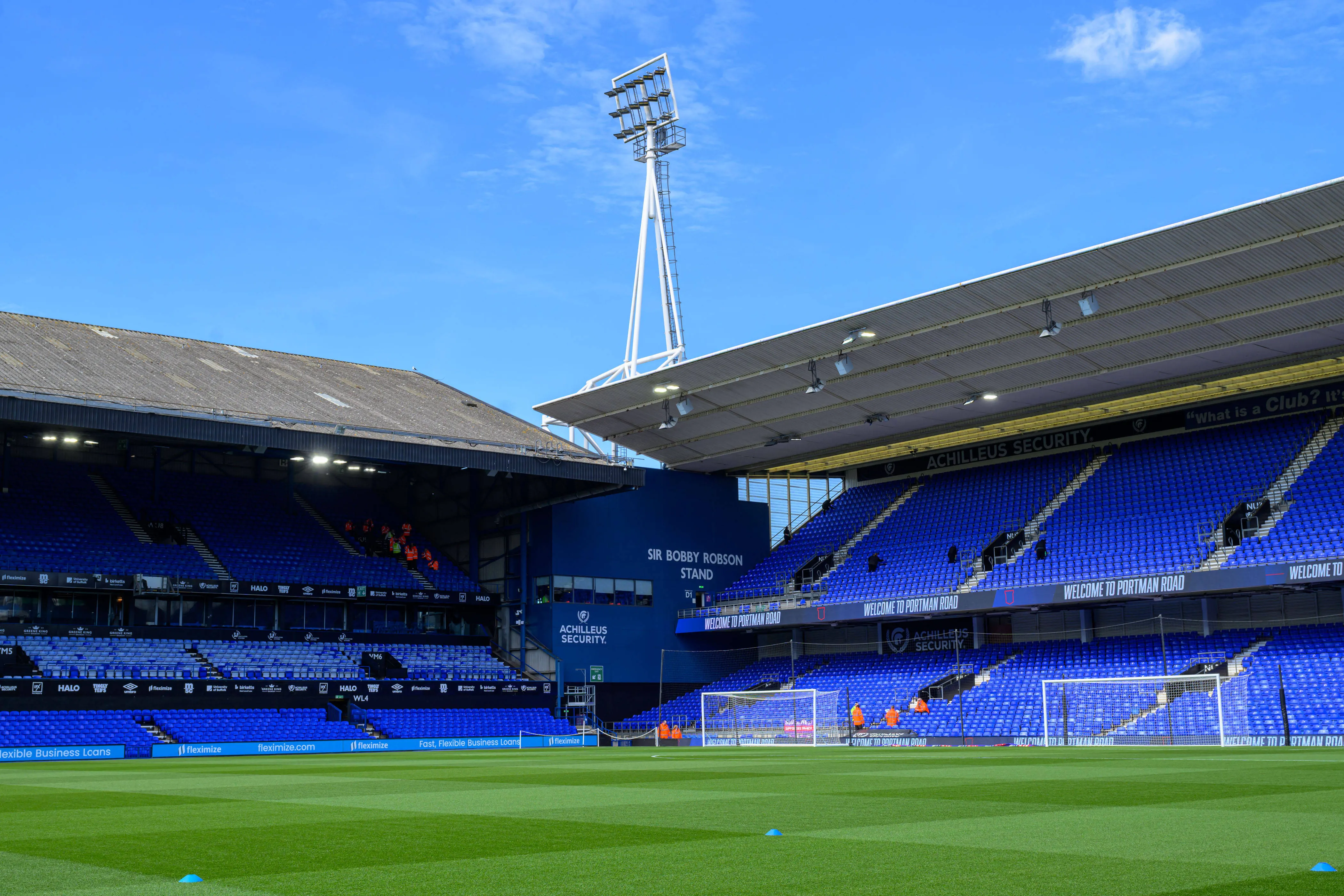 View inside Portman Road before a matchday 