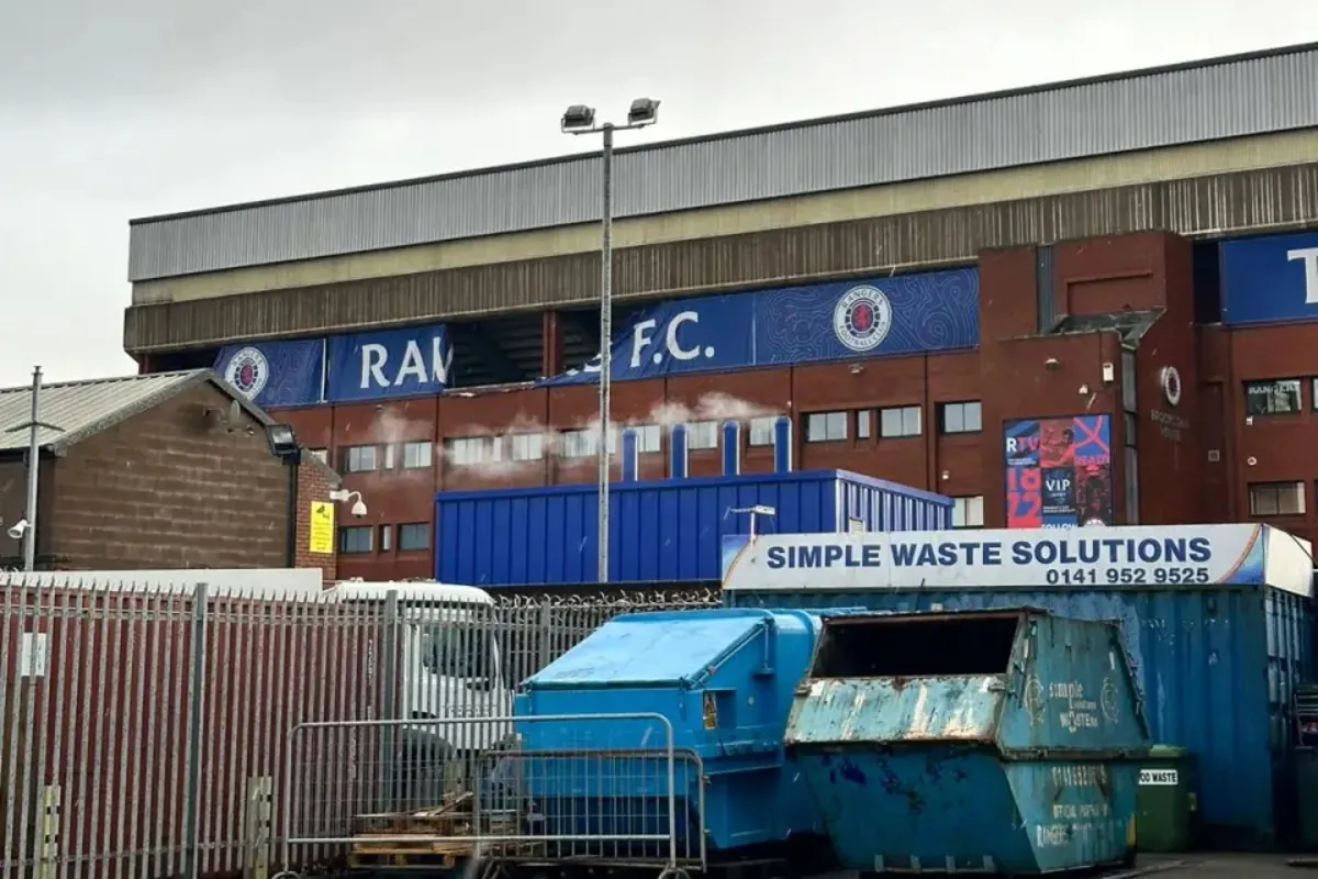 Ibrox feels the full force of Storm Isha
