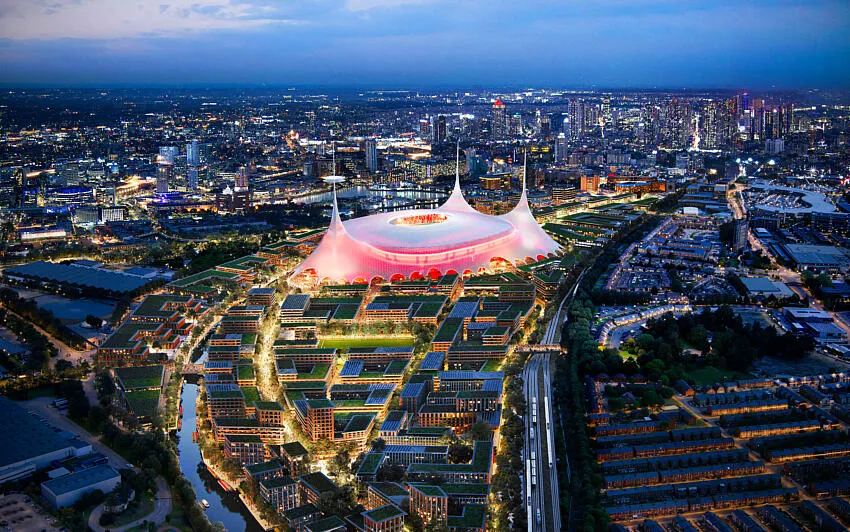 New Manchester United stadium mock-up