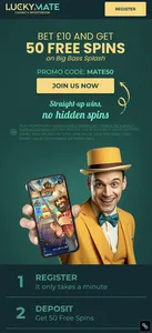 luckymate welcome bonus