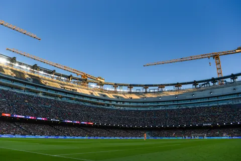 Barcelona hit key Camp Nou roof milestone as stadium redevelopment shifts to giant lift operation