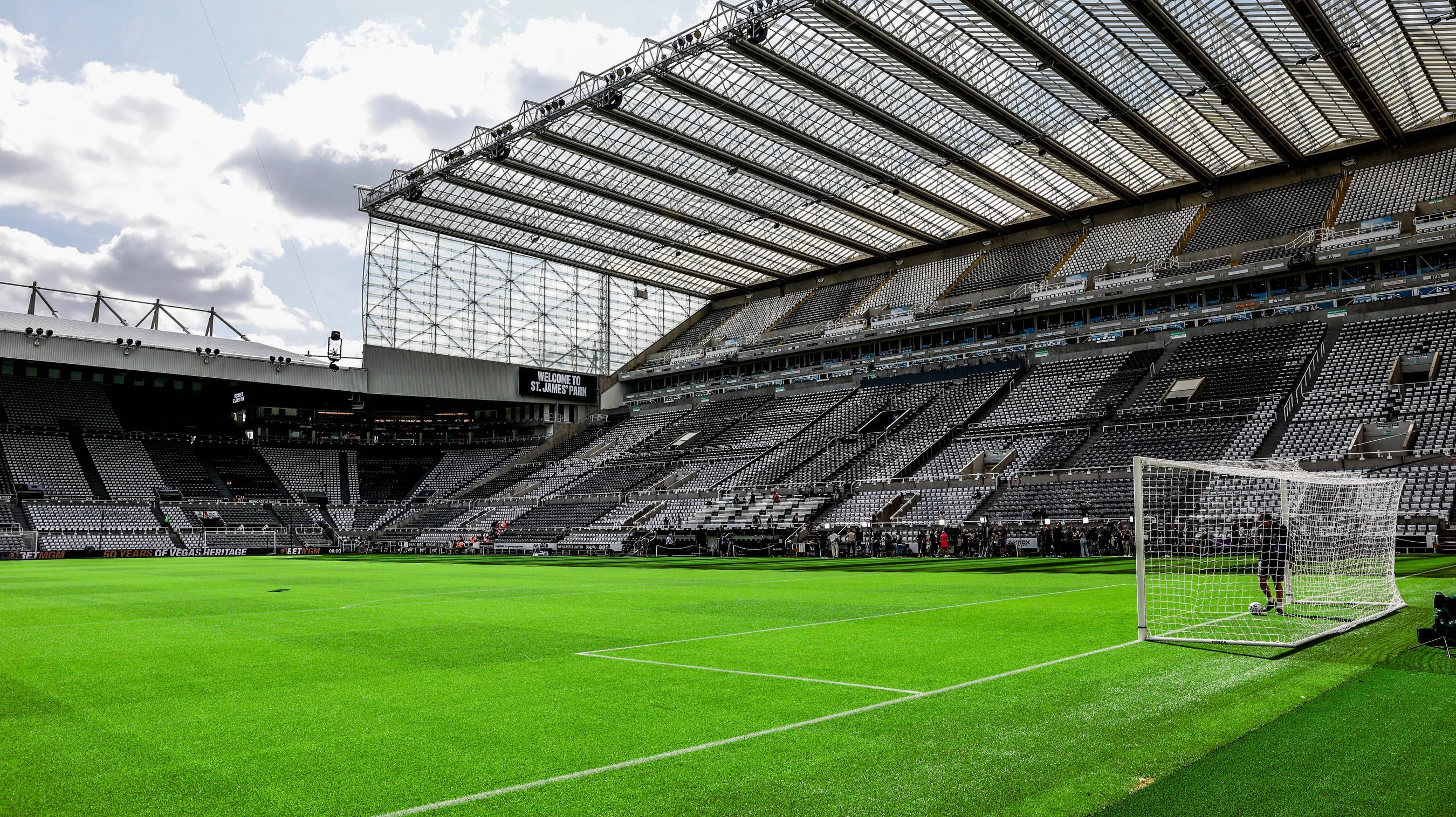 View inside St. James' Park, Newcastle