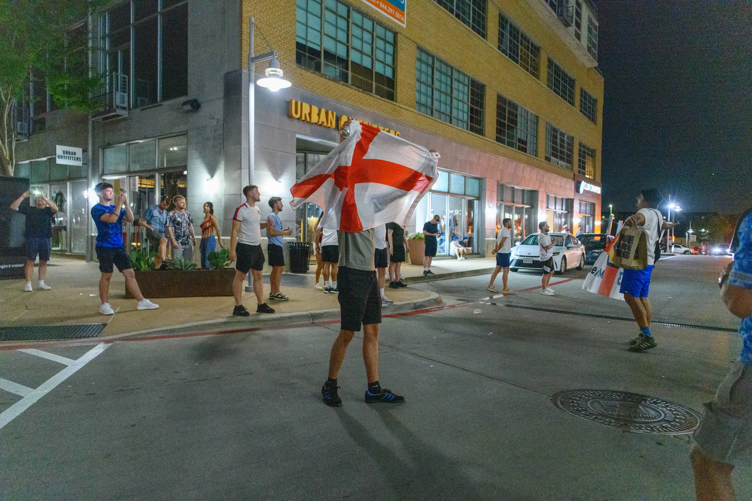 England fans take over Londoner Pub in Mockingbird Station, Dallas on eve of Croatia match