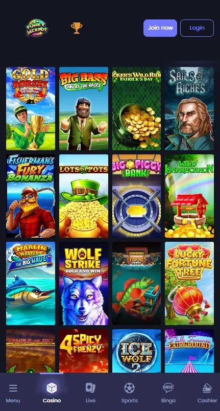 funky jackpot slot games