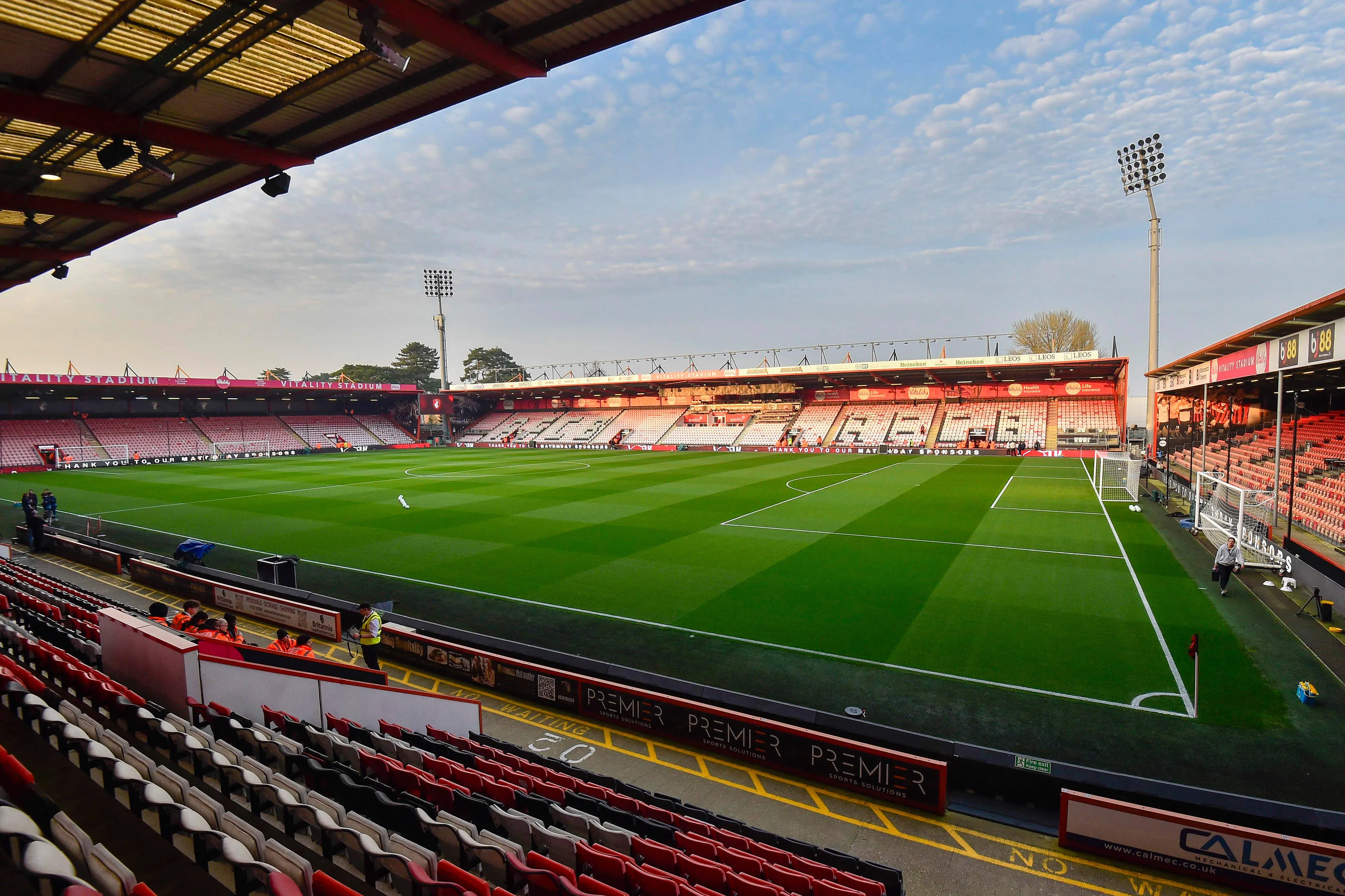 View inside the Vitality Stadium