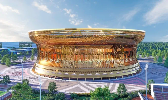 Trong Dong Stadium's unique design
