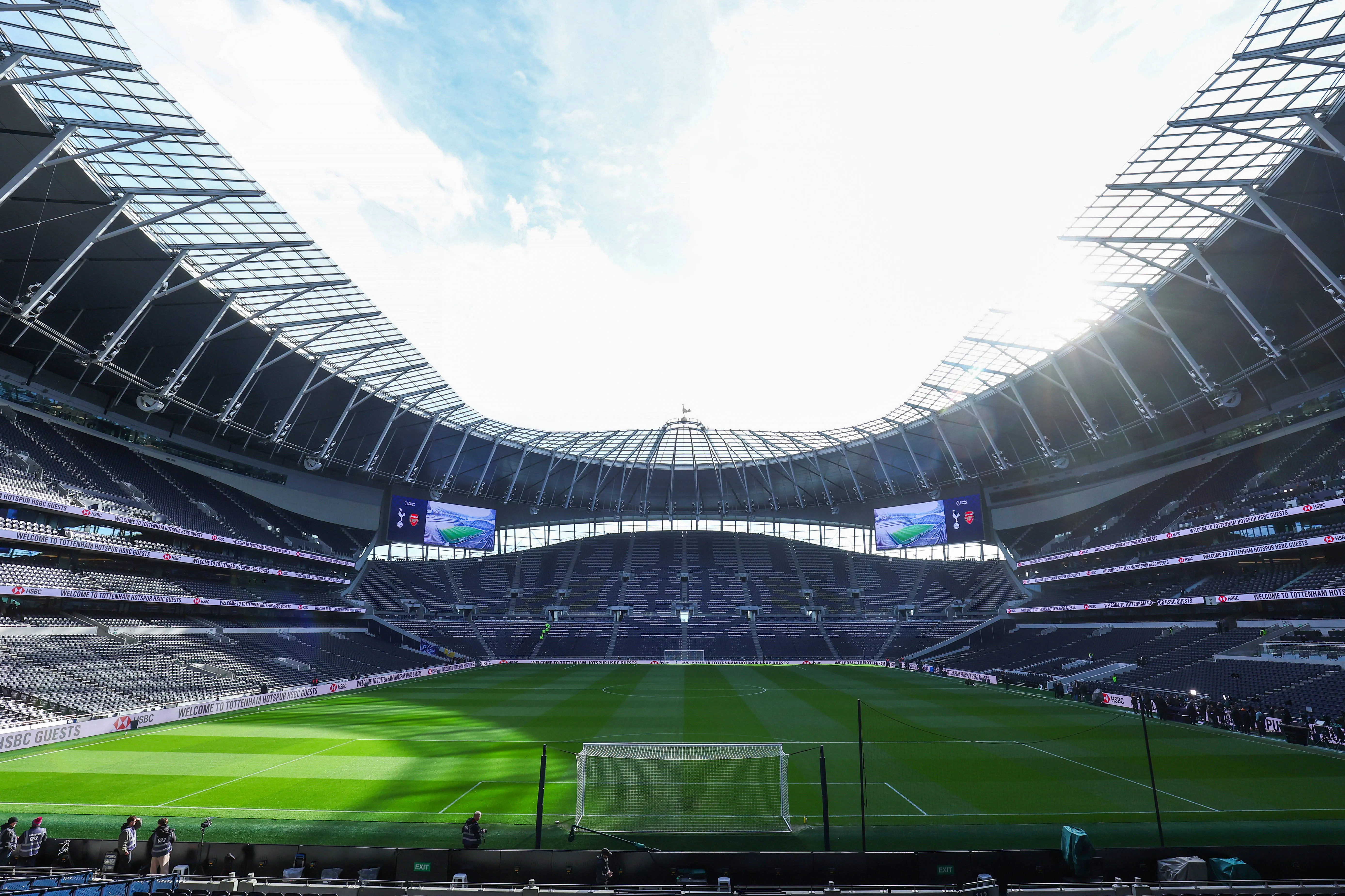 A general view inside the Tottenham Hotspur Stadium, London