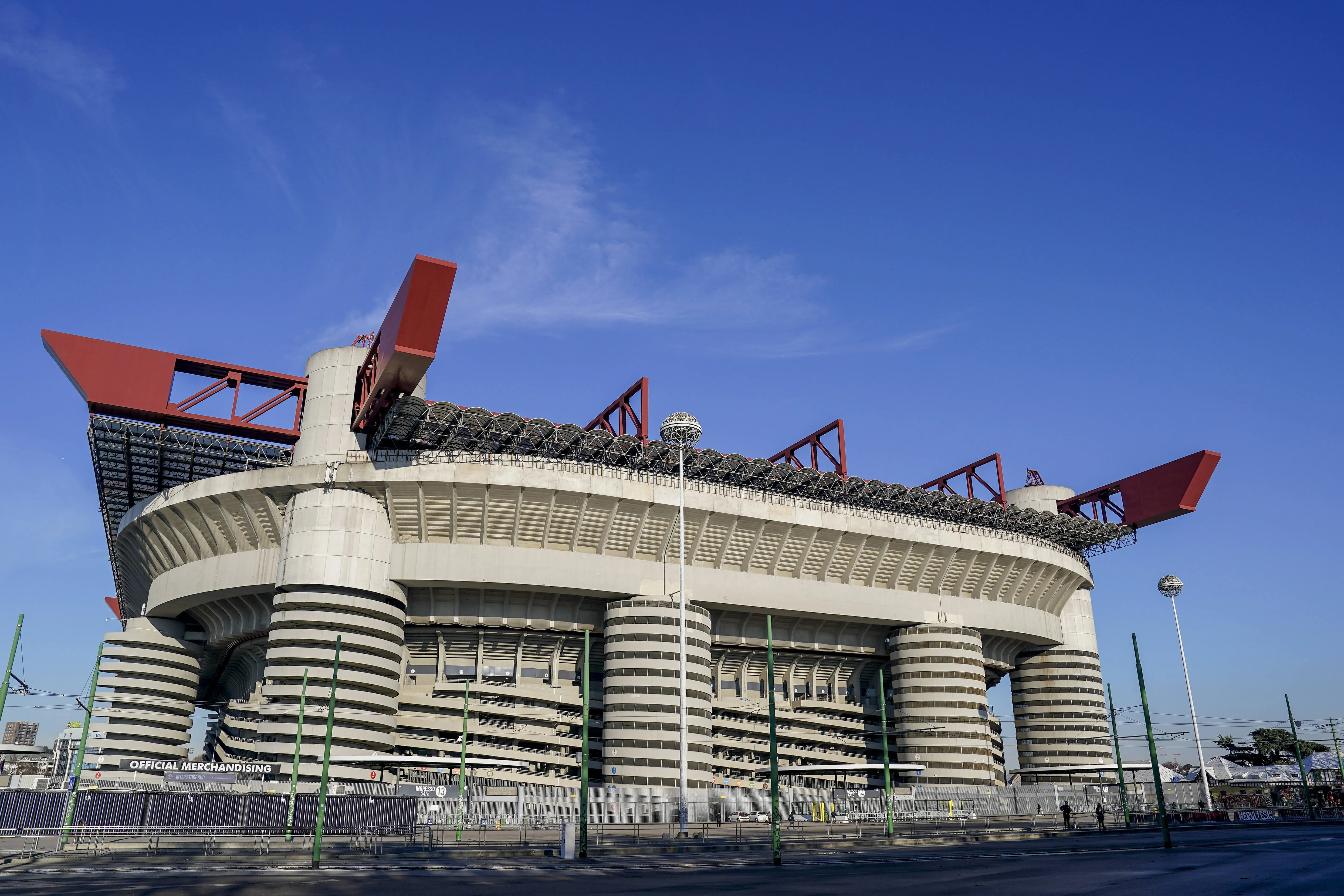 Outside the San Siro