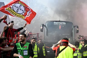 Leverkusen fans in high spirits as first Bundesliga title edges closer