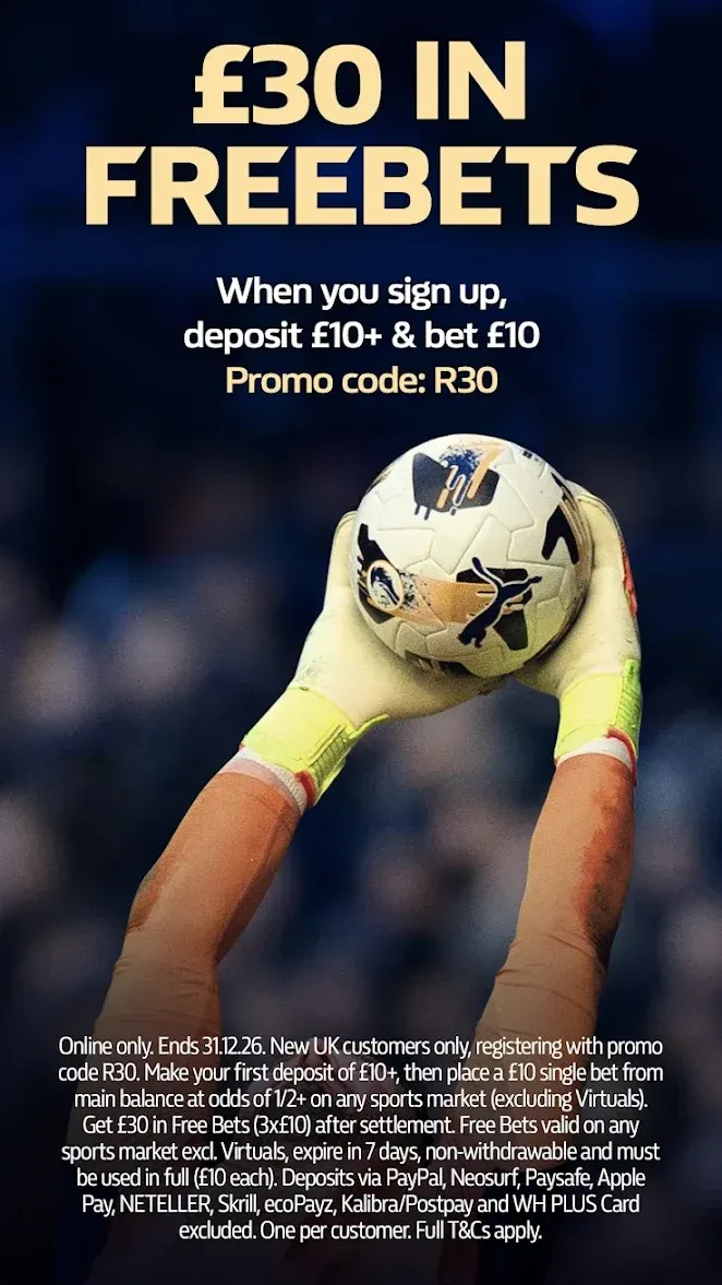 william hill app: sign-yp offer get &pound;30 in free bets