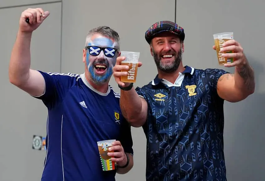 Scotland fans in Stuttgart