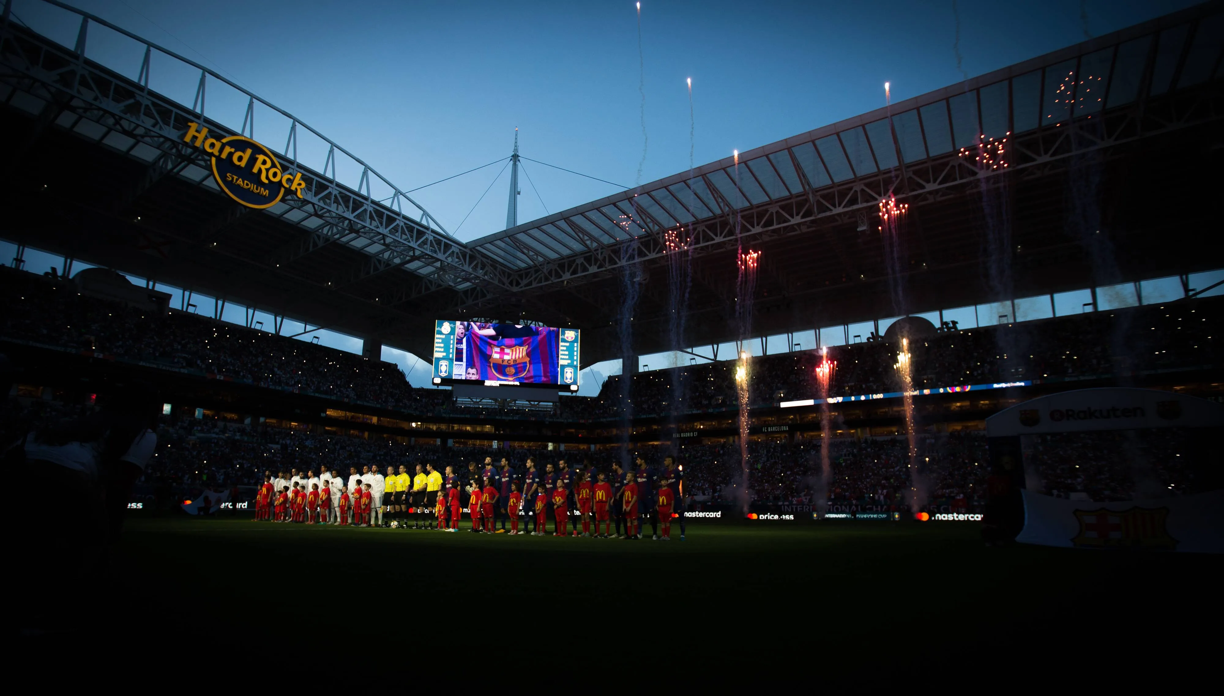 Barcelona vs Real Madrid at Hard Rock Stadium in July 2017