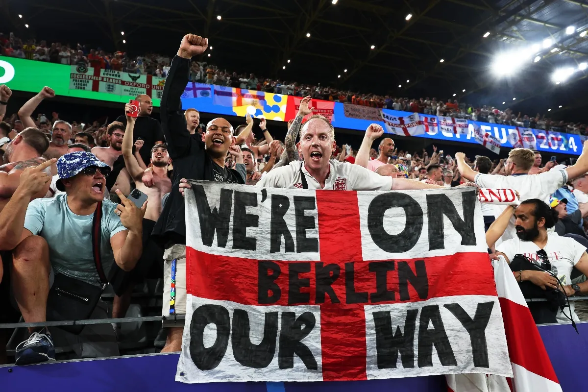 England fans in Berlin