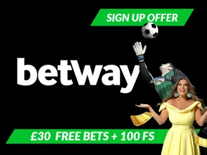 Betway Sign Up Offer: £30 Matched Free Bet + 100 Free Spins in 2025