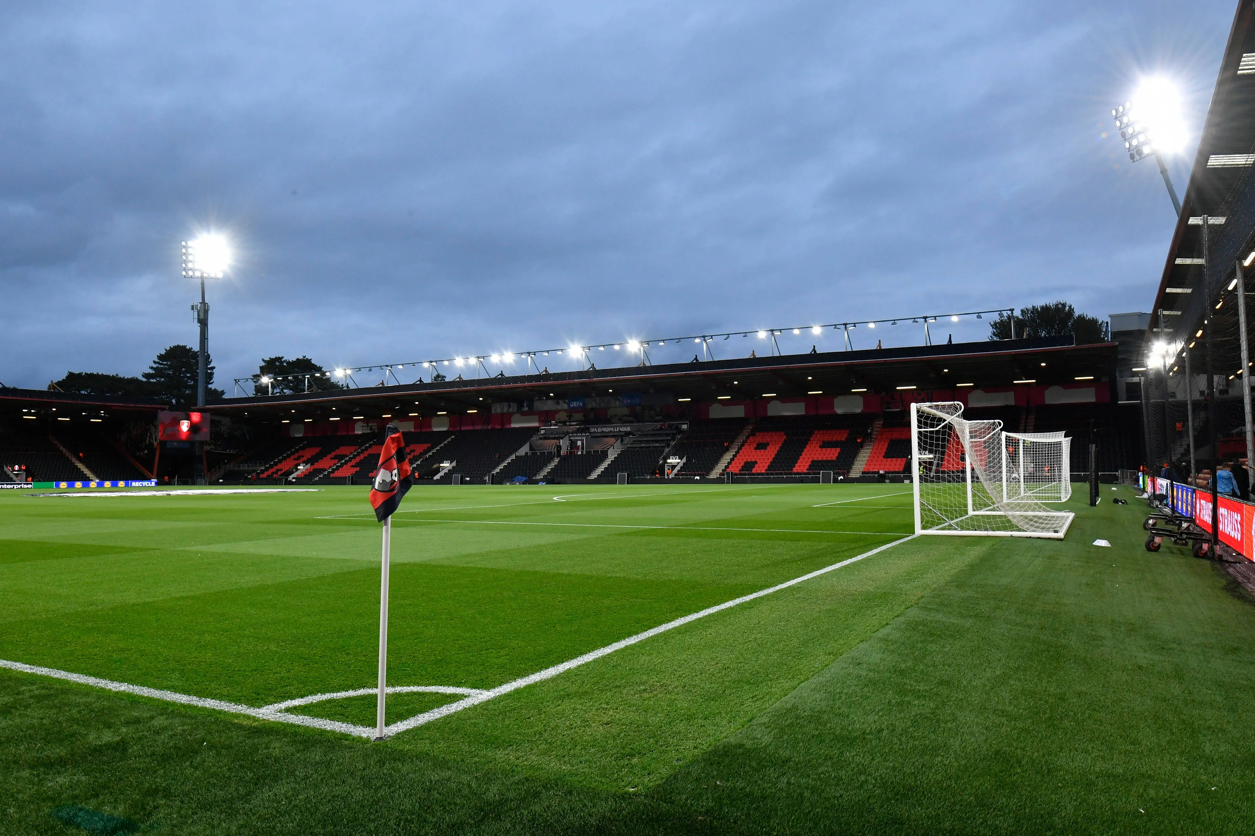 View inside the Vitality Stadium ahead of the Europa League match vs AC Milan