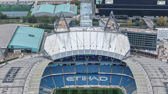 Etihad Stadium footage shows latest progress on North Stand project as Man City add final seats