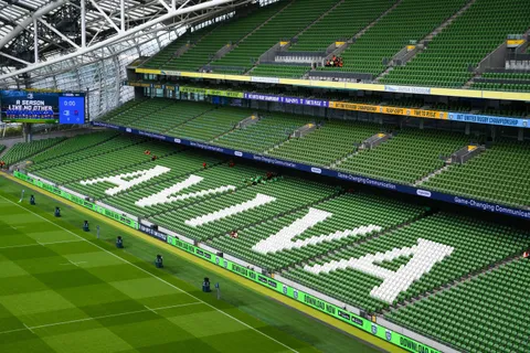 Aviva Stadium design: Why is one end so low?