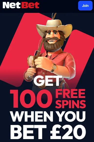 netbet 100 free spins sign-up offer for uk players