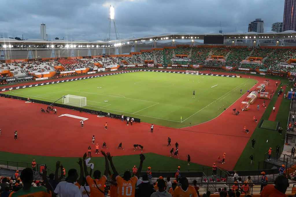 Felix Houphouet-Boigny Stadium in Abidjan, Ivory Coast an Afcon 2023 stadium hosting games at Africa Cup of Nations 2023