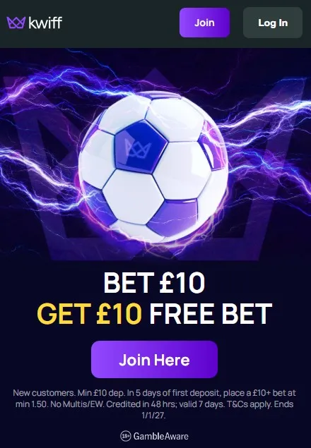kwiff sportsbook welcome bonus